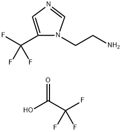 1H-Imidazole-1-ethanamine, 5-(trifluoromethyl)-, 2,2,2-trifluoroacetate (1:1) Structure