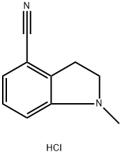 1-Methylindoline-4-carbonitrile hydrochloride Structure