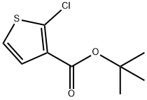 3-Thiophenecarboxylic acid, 2-chloro-, 1,1-dimethylethyl ester Struktur
