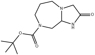 1H-Imidazo[1,2-a][1,4]diazepine-8(5H)-carboxylic acid, hexahydro-2-oxo-, 1,1-dimethylethyl ester Struktur