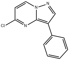 Pyrazolo[1,5-a]pyrimidine, 5-chloro-3-phenyl- 化学構造式