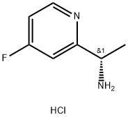 2-Pyridinemethanamine, 4-fluoro-α-methyl-, hydrochloride (1:1), (αS)- Struktur