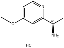 (R)-1-(4-甲氧基吡啶-2-基)乙胺盐酸盐,1956435-53-2,结构式