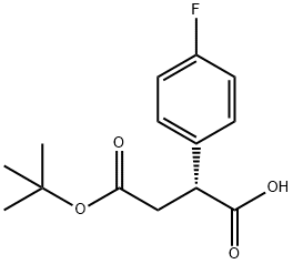 4-(1,1-二甲基乙基)(2R)-2-(4-氟苯基)丁二酸酯 结构式