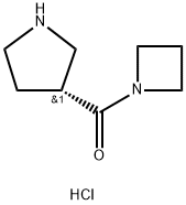 (R)-Azetidin-1-yl(pyrrolidin-3-yl)methanone hydrochloride Struktur