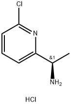 (R)-1-(6-氯吡啶-2-基)乙胺盐酸盐, 1956436-85-3, 结构式