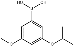 3-异丙氧基-5-甲氧基苯基硼酸, 1960406-10-3, 结构式