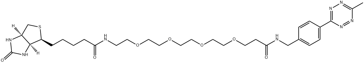 Biotin-PEG4-Me-Tet 化学構造式