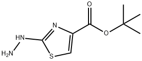 2-肼基噻唑-4-羧酸叔丁酯 结构式