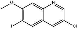 3-chloro-6-iodo-7-methoxyquinoline 结构式