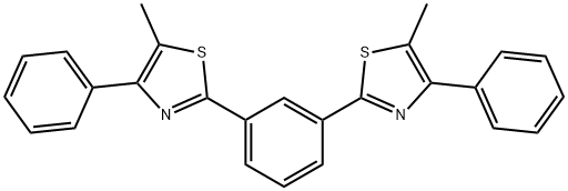 1,3-Bis(4-phenyl-5-methylthiazol-2-yl)benzene 结构式