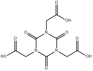 1,3,5-Triazine-1,3,5(2H,4H,6H)-triacetic acid, 2,4,6-trioxo- 结构式