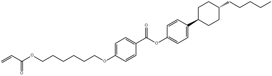 Benzoic acid, 4-[[6-[(1-oxo-2-propen-1-yl)oxy]hexyl]oxy]-, 4-(trans-4-pentylcyclohexyl)phenyl ester Structure