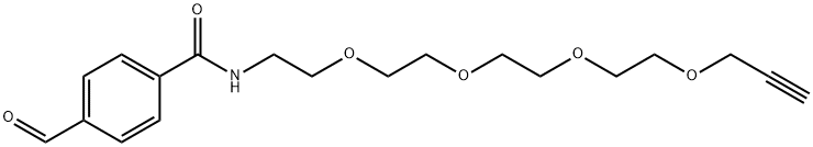 Ald-benzyl-amide-PEG4-propargyl Structure