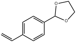 4-ビニルベンズアルデヒドエチレンアセタール 化学構造式