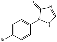 2-(4-溴苯基)-1H-1,2,4-三唑-3(2H)-酮, 197074-69-4, 结构式