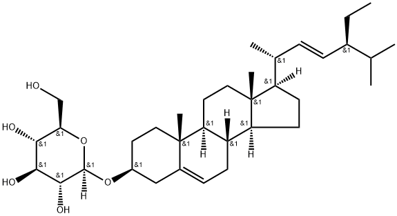 STIGMASTEROL GLUCOSIDE, 19716-26-8, 结构式