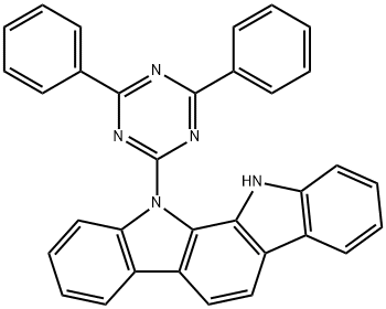 Indolo[2,3-a]carbazole, 11-(4,6-diphenyl-1,3,5-triazin-2-yl)-11,12-dihydro-,1971900-98-7,结构式