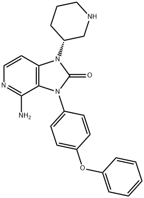 1971921-35-3 2H-Imidazo[4,5-c]pyridin-2-one, 4-amino-1,3-dihydro-3-(4-phenoxyphenyl)-1-(3R)-3-piperidinyl-