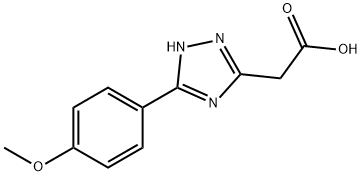 1H-1,2,4-Triazole-3-acetic acid, 5-(4-methoxyphenyl)- 结构式