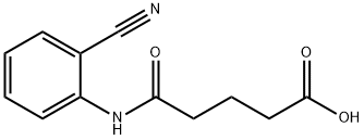 Pentanoic acid, 5-[(2-cyanophenyl)amino]-5-oxo- Structure