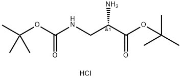 L-Alanine, 3-[[(1,1-dimethylethoxy)carbonyl]amino]-, 1,1-dimethylethyl ester, monohydrochloride (9CI) Structure