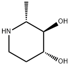 3,4-Piperidinediol, 2-methyl-, (2R,3R,4R)- 化学構造式