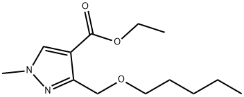 ethyl 1-methyl-3-[(pentyloxy)methyl]-1H-pyrazole-4-carboxylate Structure