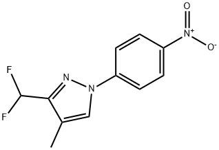 3-(difluoromethyl)-4-methyl-1-(4-nitrophenyl)-1H-pyrazole Structure