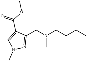 methyl 3-{[butyl(methyl)amino]methyl}-1-methyl-1H-pyrazole-4-carboxylate Structure