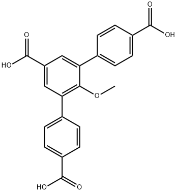 [1,1':3',1''-Terphenyl]-4,4'',5'-tricarboxylic acid, 2'-methoxy- 结构式