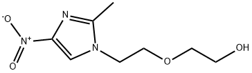 Ethanol, 2-[2-(2-methyl-4-nitro-1H-imidazol-1-yl)ethoxy]- Struktur