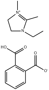 1-乙基-2,3-二甲基咪唑啉邻苯二甲酸氢盐 结构式