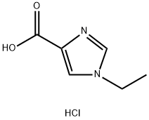 1-乙基-1H-咪唑-4-羧酸(盐酸盐), 1989659-04-2, 结构式