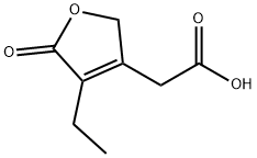 3-Furanacetic acid, 4-ethyl-2,5-dihydro-5-oxo- Structure