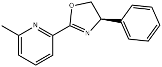 (R)-2-(6-甲基吡啶-2-基)-4-苯基-4,5-二氢恶唑, 199277-73-1, 结构式