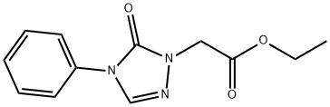 1H-1,2,4-Triazole-1-acetic acid, 4,5-dihydro-5-oxo-4-phenyl-, ethyl ester Struktur