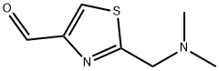 4-Thiazolecarboxaldehyde, 2-[(dimethylamino)methyl]- 化学構造式