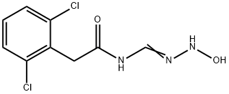 Benzeneacetamide, 2,6-dichloro-N-[(hydroxyamino)iminomethyl]- Structure