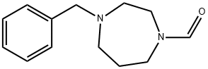 1H-1,4-Diazepine-1-carboxaldehyde, hexahydro-4-(phenylmethyl)- Struktur
