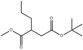 Butanedioic acid, 2-propyl-, 4-(1,1-dimethylethyl) 1-methyl ester Structure