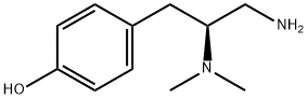 4-[(2S)-3-Amino-2-(dimethylamino)propyl]phenol dihydrochloride 化学構造式