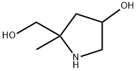 2-Pyrrolidinemethanol, 4-hydroxy-2-methyl- Struktur