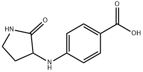 Benzoic acid, 4-[(2-oxo-3-pyrrolidinyl)amino]- Struktur