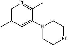 Piperazine, 1-(2,5-dimethyl-3-pyridinyl)- Structure