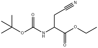 2-(BOC-氨基)-3-氰基丙酸乙酯,2002471-32-9,结构式