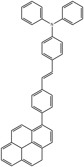 (E)-N,N-diphenyl-4-(4-(pyren-1-yl)styryl)aniline Struktur