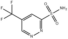 3-Pyridazinesulfonamide, 5-(trifluoromethyl)- Struktur