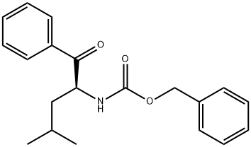 Carbamic acid, N-[(1S)-1-benzoyl-3-methylbutyl]-, phenylmethyl ester Structure