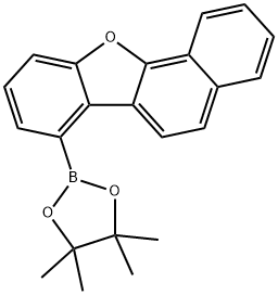 4,4,5,5-tetramethyl-2-(naphtho[1,2-b]benzofuran-7-yl)-1,3,2-dioxaborolane Struktur